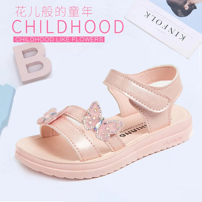 Mädchen-Sommersandalen Bunte Schleifensandalen für Kinder Rutschfeste Schuhe Mädchenschuhe verschleißfeste weiche Sohle Kostenloser Versand