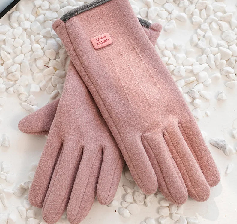 Guanti caldi da donna, uomo invernale, ciclismo all'aperto, guida, ciclismo sportivo, con pile, guanti da coppia autunnali e invernali