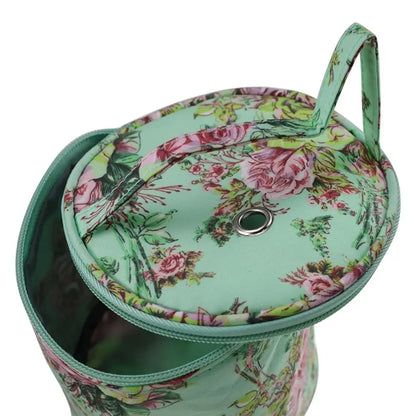 Borsa portaoggetti per filati Borse rotonde per filati di lana per maglieria Organizzatore Aghi per cucire all'uncinetto Borsa Strumenti per tessitura Accessori Ciotola Artigianato Tote