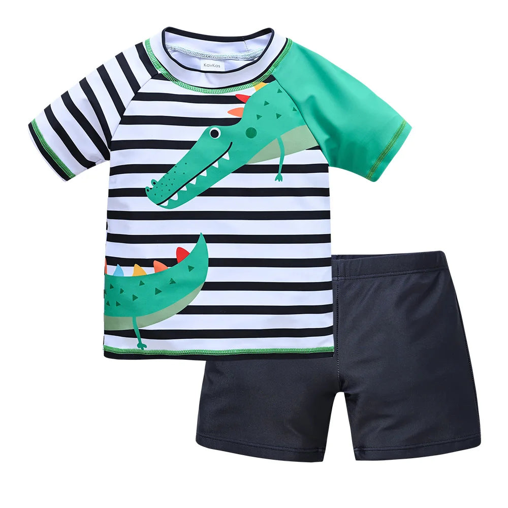 2 pezzi costumi da bagno per ragazzi estate stampa di cartoni animati costume da bagno per bambini abbigliamento da surf per bambini
