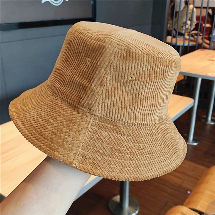 Cappello da pescatore per donna uomo autunno inverno velluto a coste tenere al caldo berretto da pescatore tinta unita Street Hip Hop parasole sito web ufficiale nuovo
