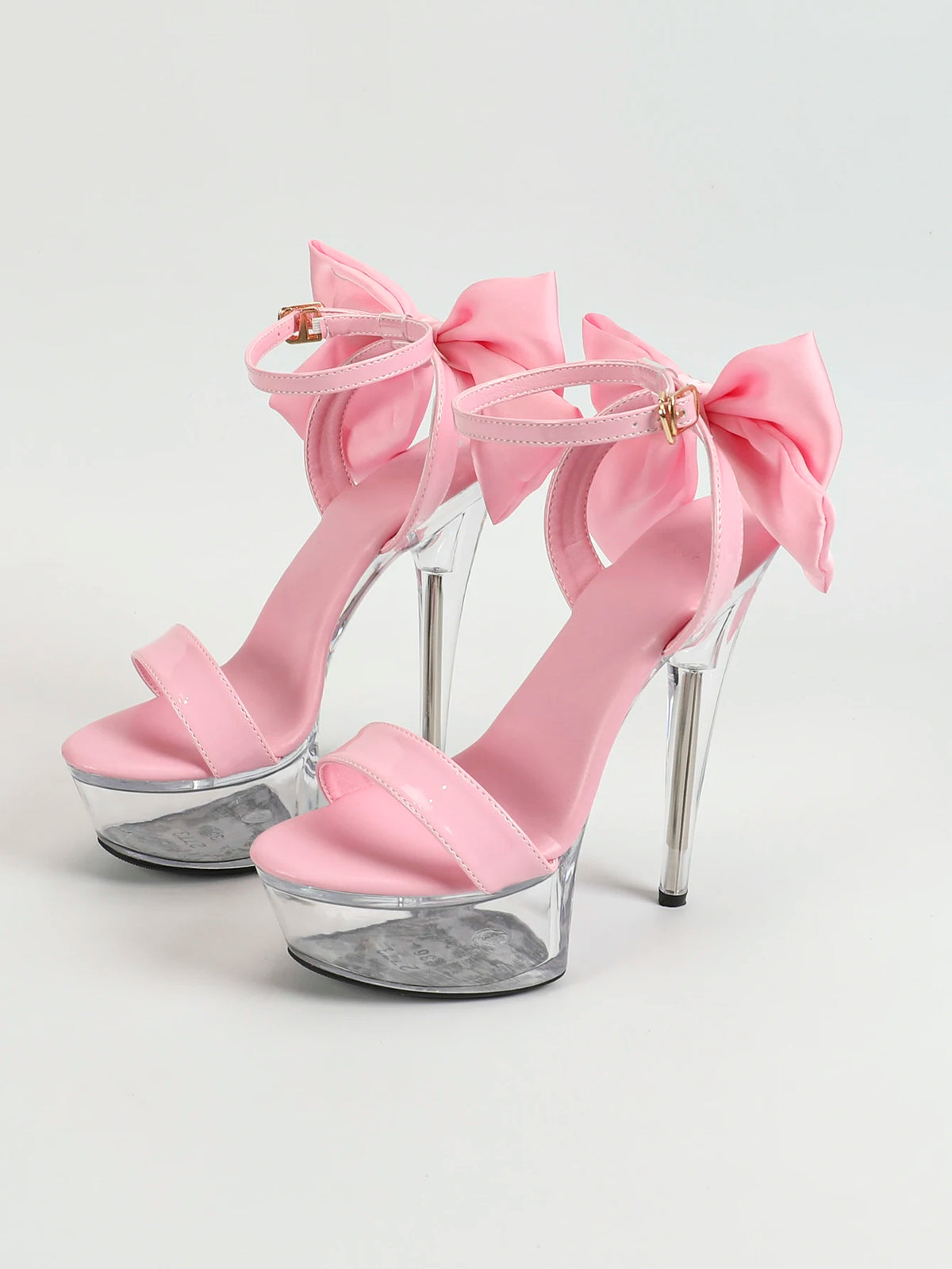 Summer Party Dress Shoes 15CM Stiletto Wedding Bride tacchi alti donna 2024 New Fashion Bow sandali con plateau di grandi dimensioni femalemuslimah