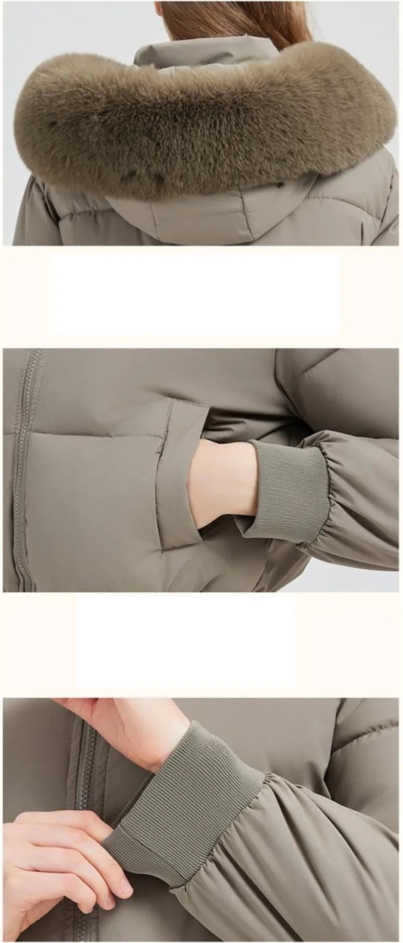 Inverno 2026 Nuova Giacca Corta Imbottita in Cotone Stile Europeo Americano da Donna, Giacca Corta alla Moda e Comoda da Indossare sopra gli Abiti