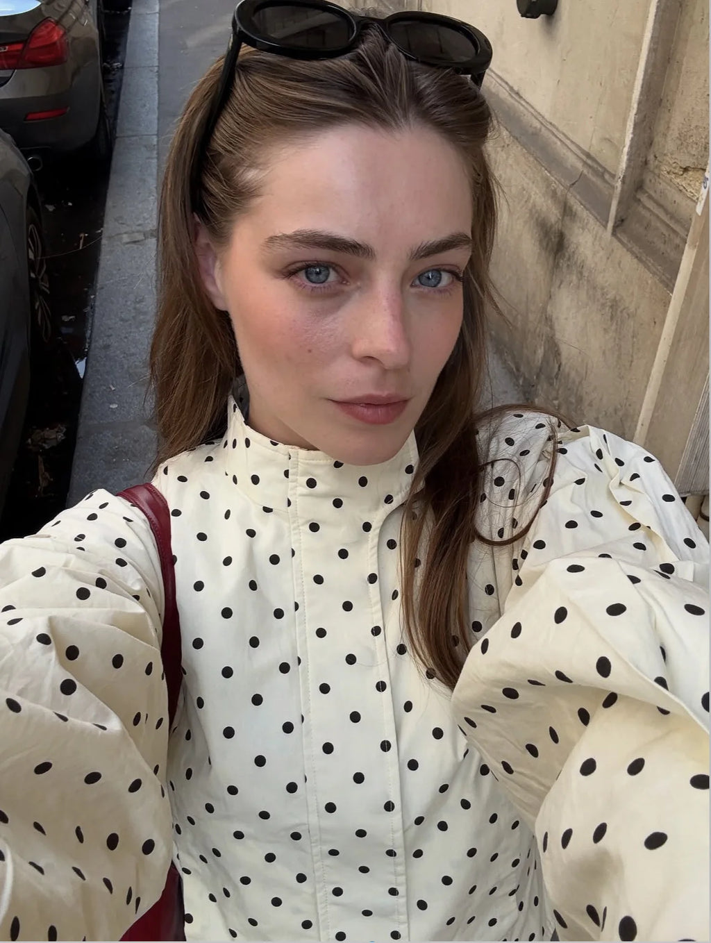 TARUXY Cappotto da giacca con stampa a pois alla moda Colletto alla coreana da donna Cappotto da lavoro a maniche lunghe Ins Hot Short Casual Giacche femminili