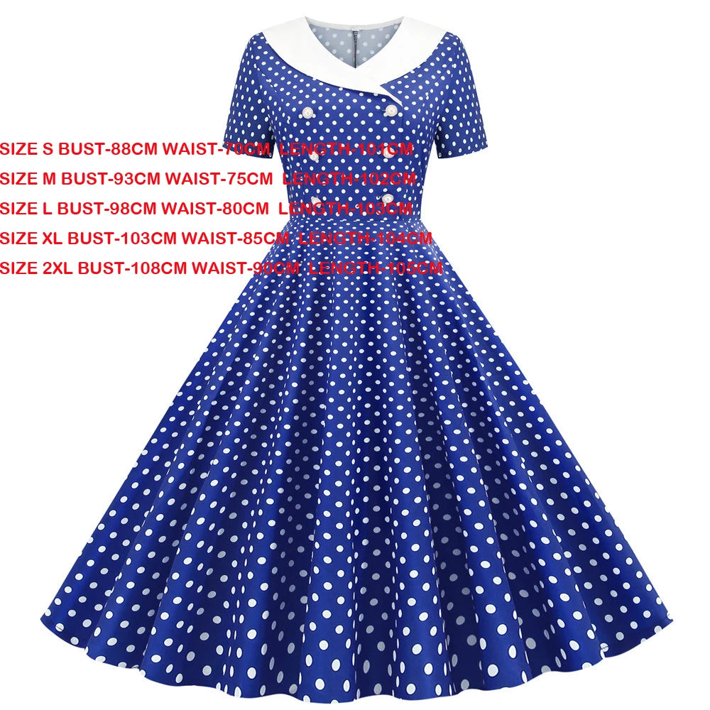 Plaid Vintage Office Lady Abiti estivi Donna 2026 Moda Retro 50s 60s 70s Swing Pinup Rockabilly Party Dress Robe Abiti
