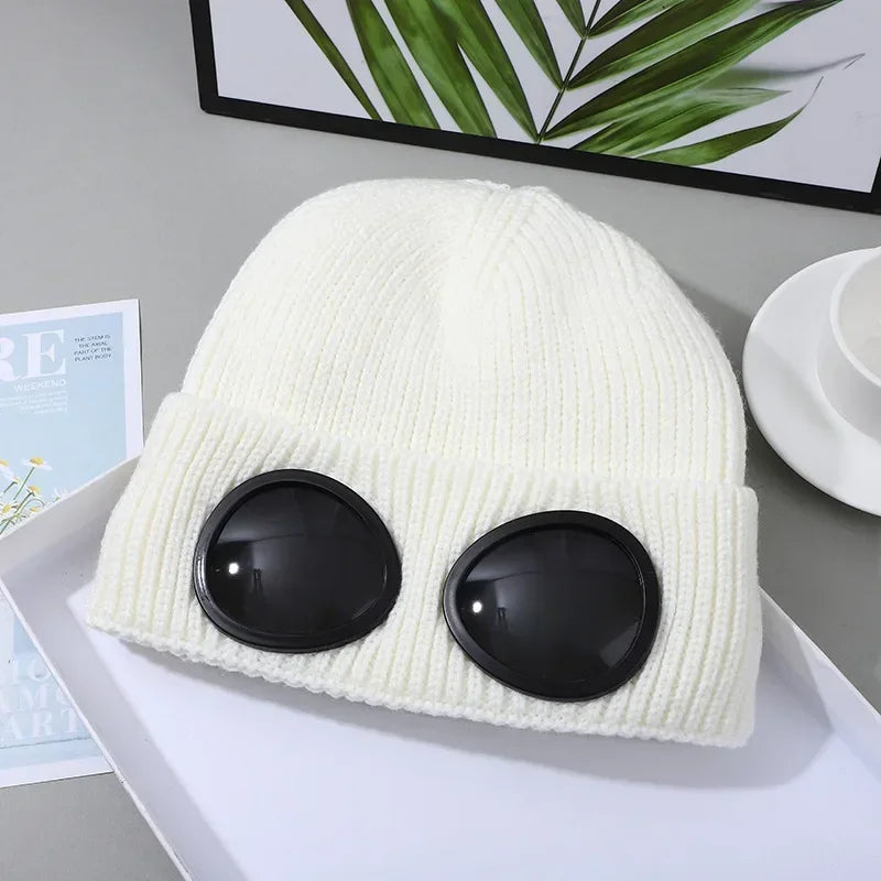 Caldo maschera da sci cappelli berretti donna uomo inverno occhiali antivento berretto lavorato a maglia protezione per le orecchie all'aperto sport berretti freddi Garros