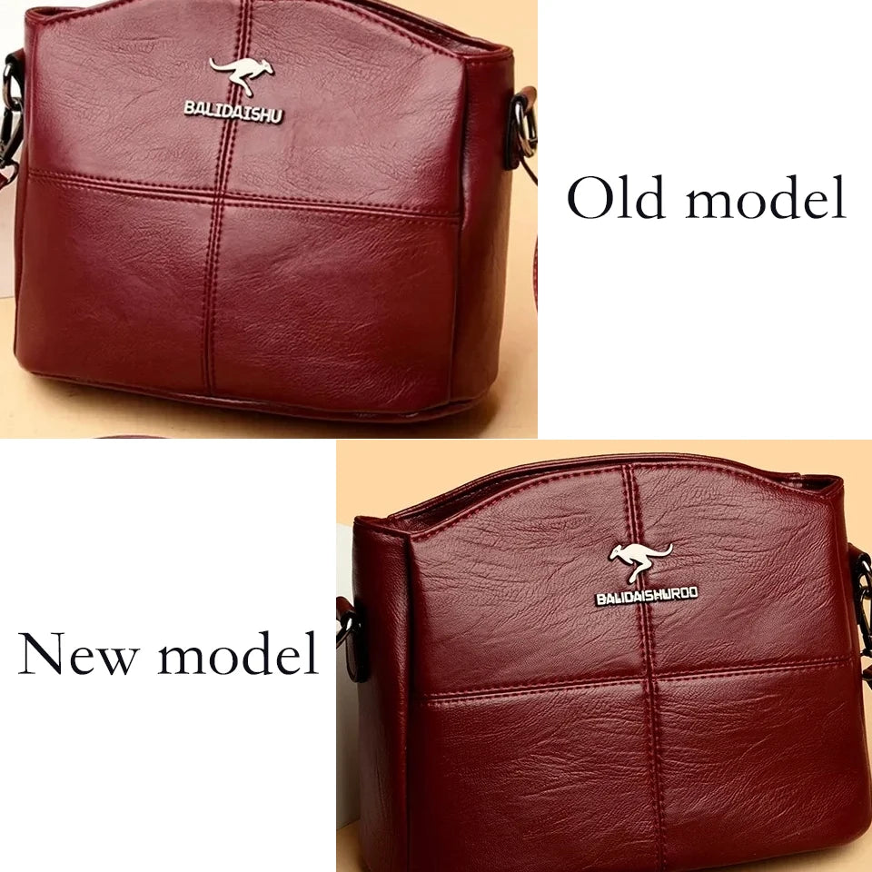Borse di lusso in morbida pelle Borse da donna Designer 3 strati Borsa a tracolla con tracolla Sac Borsa da donna per lo shopping di grande capacità
