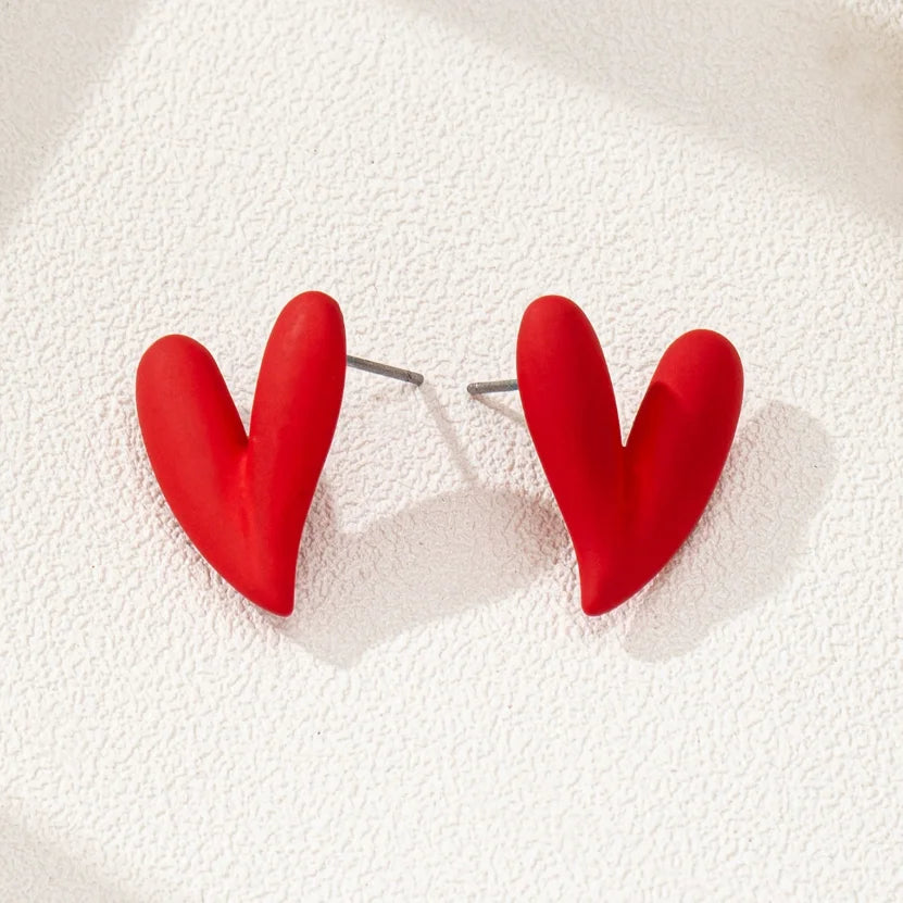 3 paia di set di orecchini a forma di cuore d'amore leopardato in smalto metallizzato dal design elegante adatti per la festa di San Valentino, regali per un amico