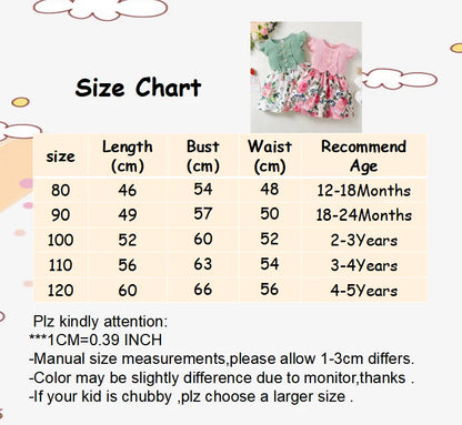 1-5 anni Toddler Girl Dress Fly Sleeve Flowers A- Line Princess Dress bambini Summer Lovely Daily Holiday Dresses for Kids Gir