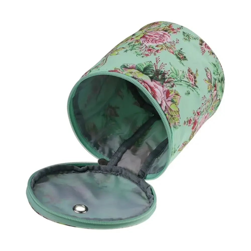 Borsa portaoggetti per filati Borse rotonde per filati di lana per maglieria Organizzatore Aghi per cucire all'uncinetto Borsa Strumenti per tessitura Accessori Ciotola Artigianato Tote