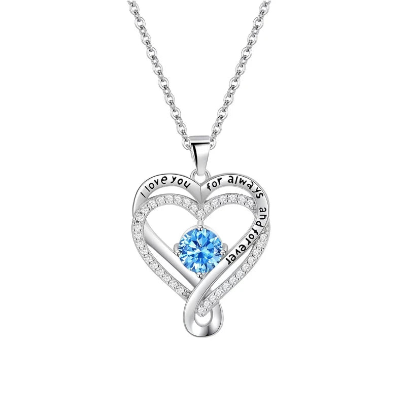 Collana con ciondolo a forma di cuore in stile elegante, design cavo, regalo per la festa della mamma, adatto ai migliori amici senza scatola