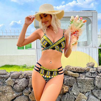 2026 Summer Sexy Bikinis Push Up Swimsuits Women Swimwear Female Beach Swim Wear Bathing Suits High Waist Bikini Set Pool Bather