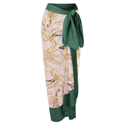 Nuovo Abito da Spiaggia Sexy con Stampa Retrò 2026, Copricostume Lungo, Gonna per Feste, Costume da Bagno, Abbigliamento da Spiaggia