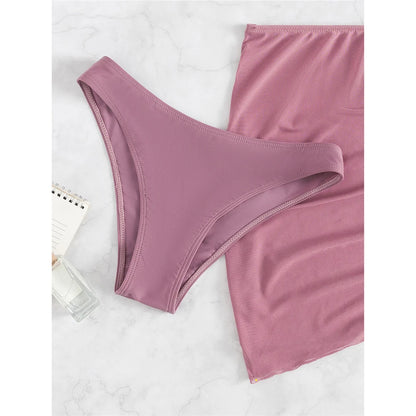 S - XL perle Bikini Push Up costume da bagno donna costumi da bagno donna Bikini a tre pezzi con reggiseno coppa bagnante costume da bagno Swim V4302