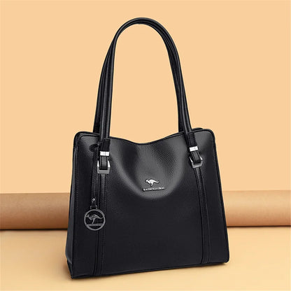 Borse di lusso in morbida pelle Borse da donna Designer 3 strati Borsa a tracolla con tracolla Sac Borsa da donna per lo shopping di grande capacità