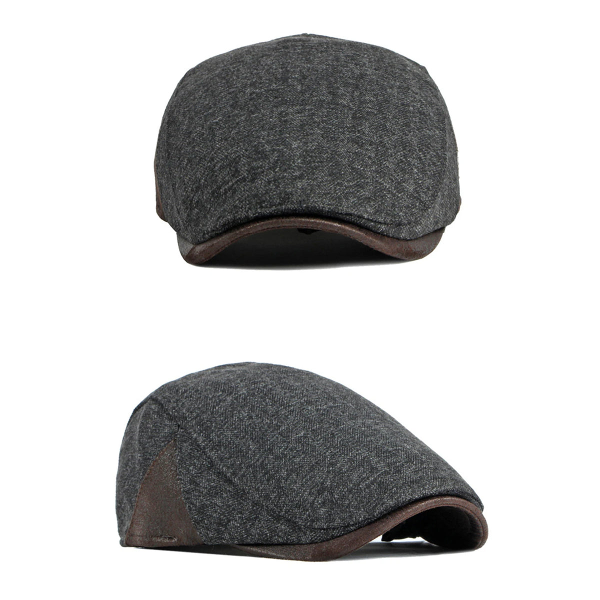 Cappello berretto retrò britannico per uomo Berretto invernale spesso e caldo in lana da strillone Berretto casual da esterno alla moda