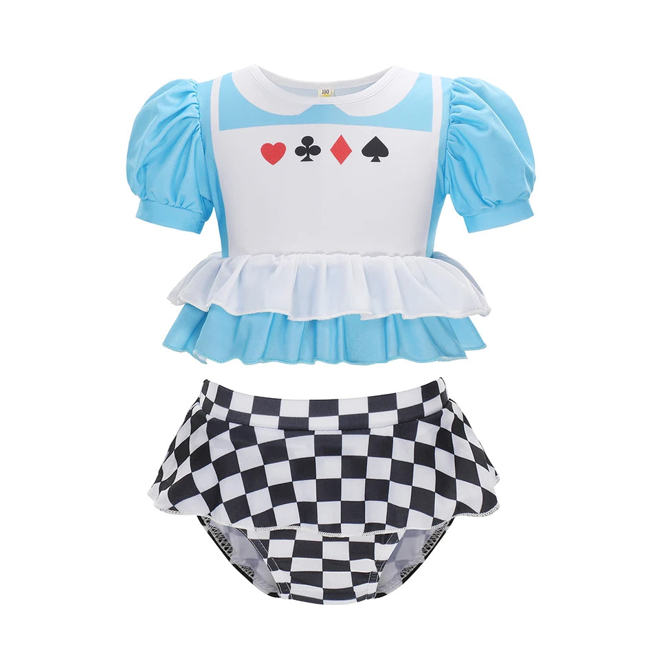Costume da bagno principessa Sirena Mirabel Isabella Costume da bagno Set Ragazza Estate Beachwear Pool Party Bambini Anna Elsa Rapunzel Costume da bagno