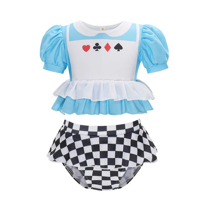 Costume da bagno principessa Sirena Mirabel Isabella Costume da bagno Set Ragazza Estate Beachwear Pool Party Bambini Anna Elsa Rapunzel Costume da bagno