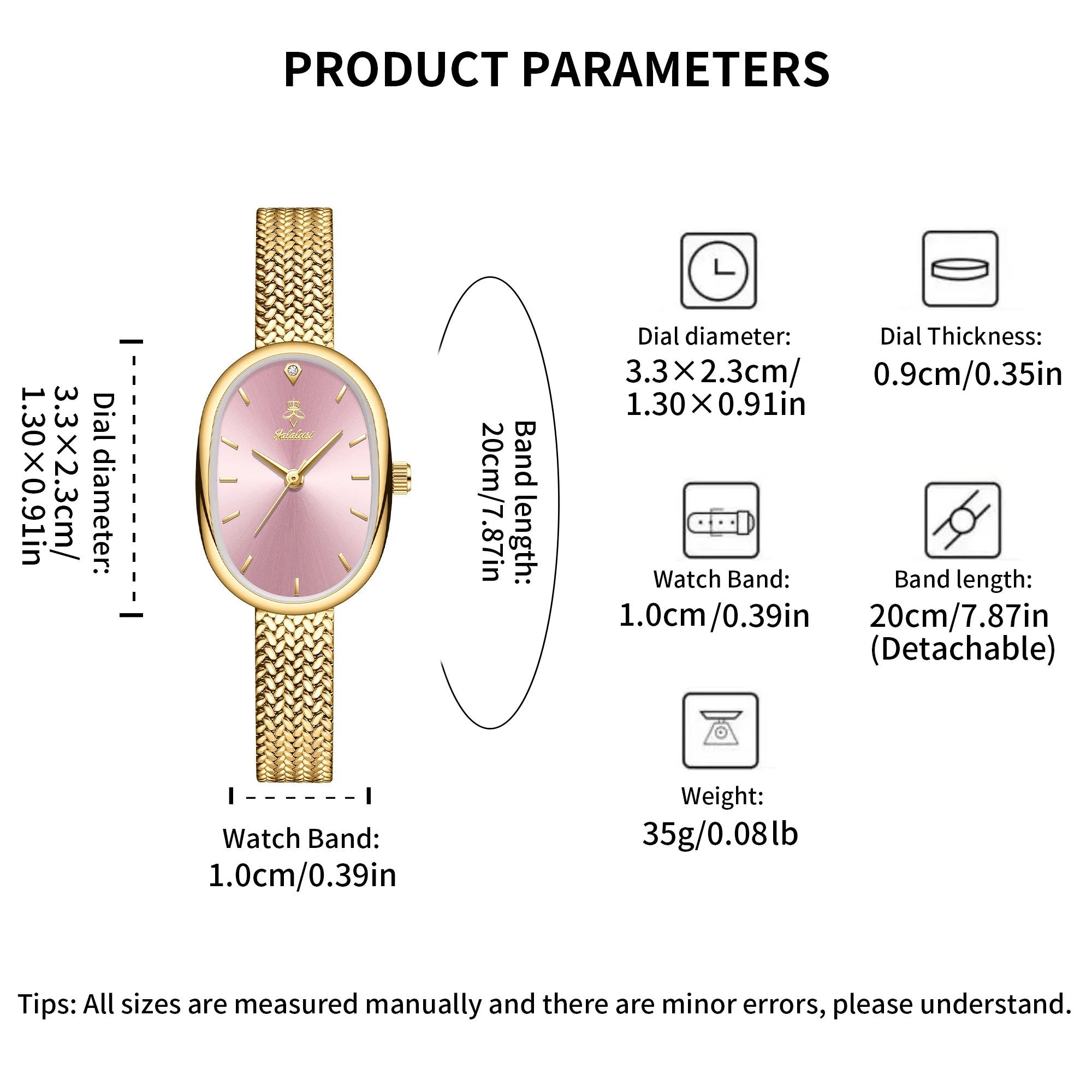 Orologio da polso al quarzo impermeabile da donna alla moda di marca YaLaLuSi: design minimalista per ragazze, orologio da donna