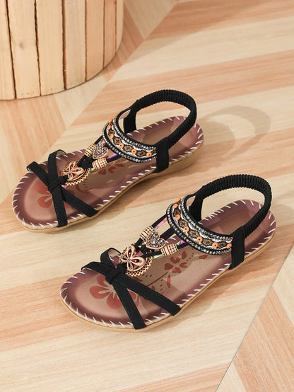 Chaussures d'été pour femmes Sandales Chaussures de plage pour femmes Sandales de fête pour femmes Sandales compensées pour femmes Chaussures décontractées pour femmes Sandales pour femmes