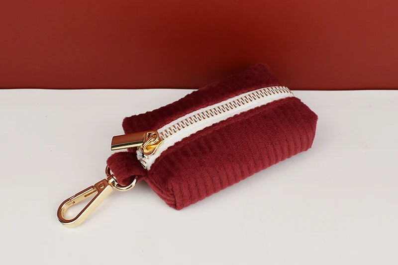 Set Collare e Guinzaglio per Cani in Corduroy Rosso Vino con Targhetta Personalizzata Incisa, Accessori per Animali Domestici