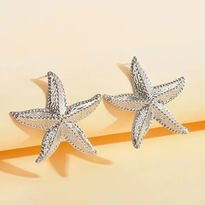 Nuovi orecchini a bottone in argento antico con personalità di conchiglia stereo gotica per uomo donna Ognissanti gioielli punk regalo accessorio per le vacanze