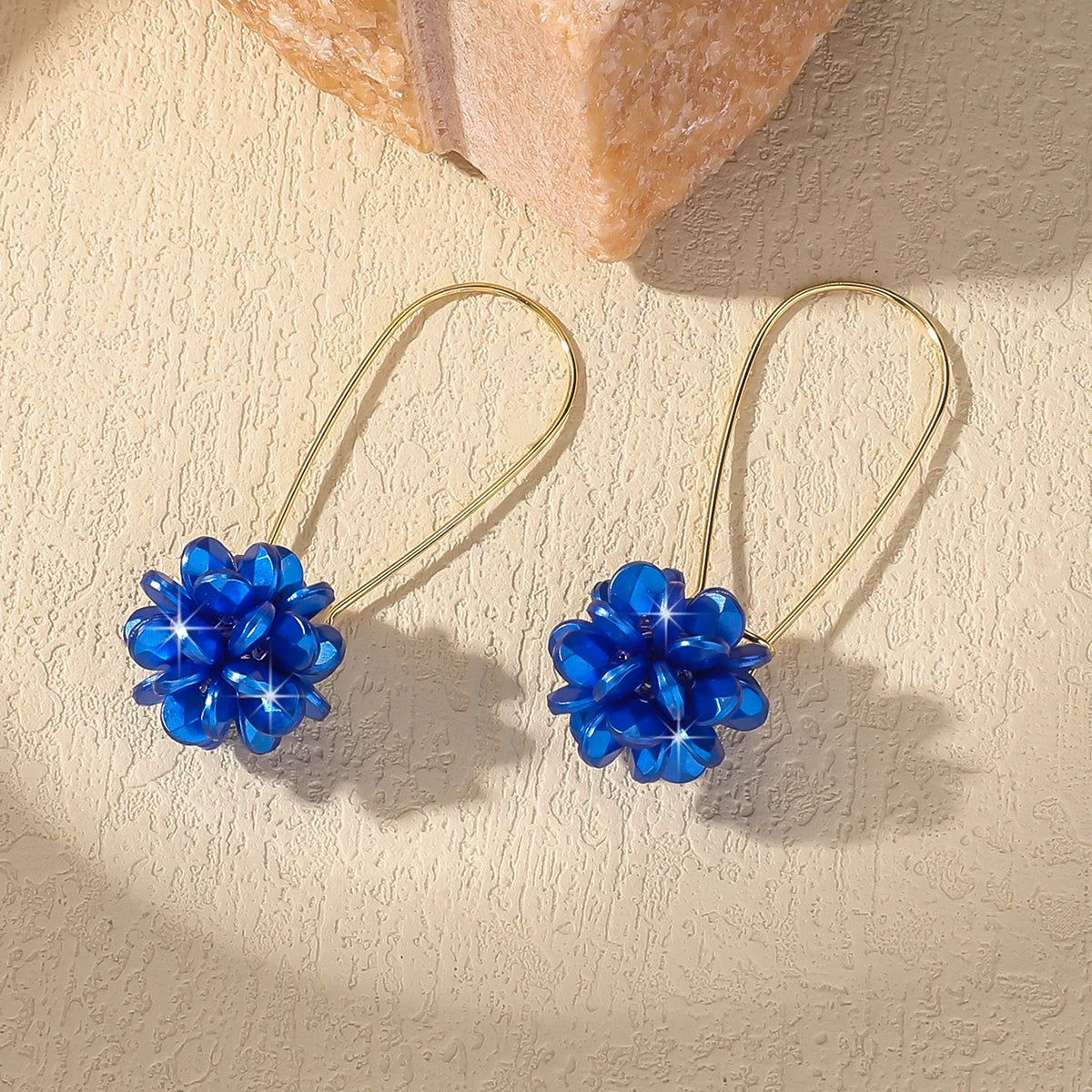 2 pezzi di tendenza della moda da donna, orecchini a sfera con petali di perle fai da te, viaggi all'aperto, carnevale, banchetti, feste, vestire, regali