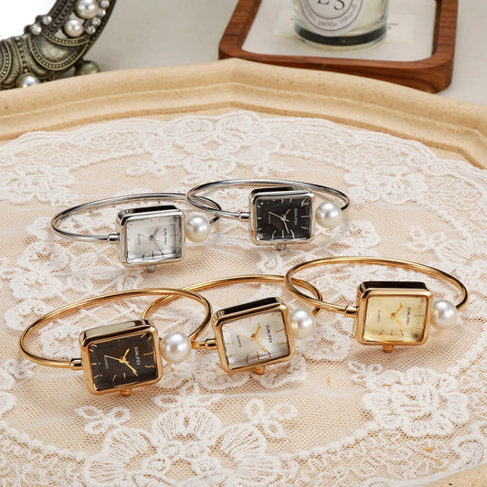 Y2k orologi da donna personalizzati bracciale semplice orologio da regalo con cassa quadrata in lega da donna dal design semplice