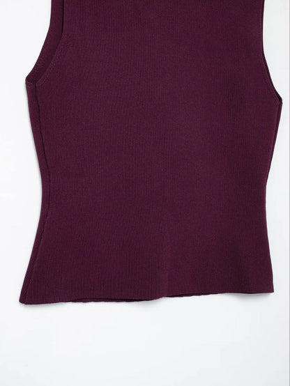 HH Set di gonne lavorate a maglia eleganti femminili 2024 Scollo a V con bottoni Canottiera + Gonna a pieghe patchwork a-line Abito solido alla moda