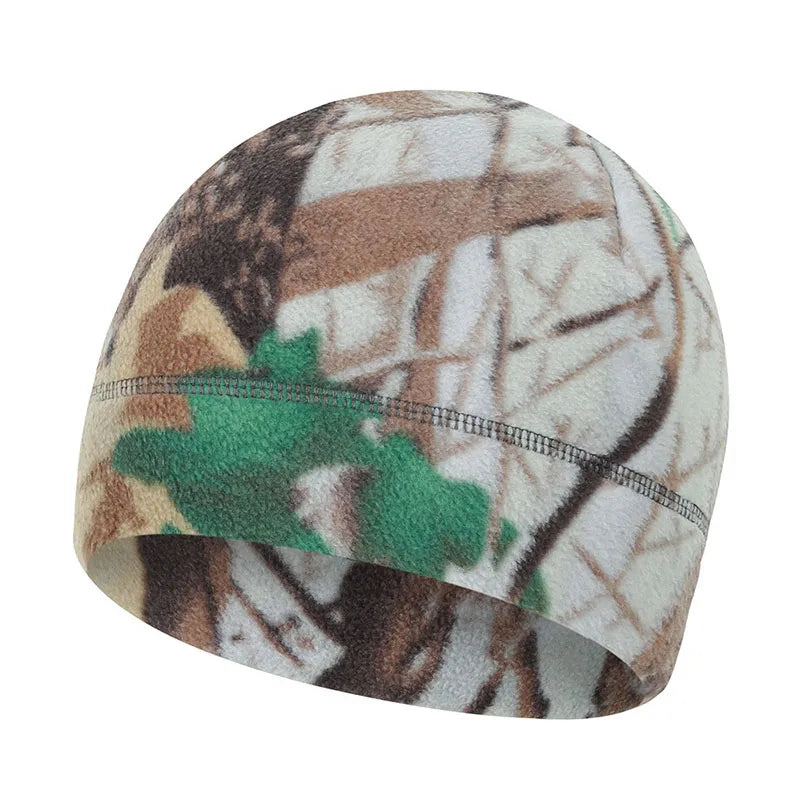 GTUBIKE Nuovo Cappello a cuffia mimetico Morbido berretto in pile polare per l'autunno inverno Uomo All'aperto Tenere al caldo Orecchio protetto Melone Street Cap