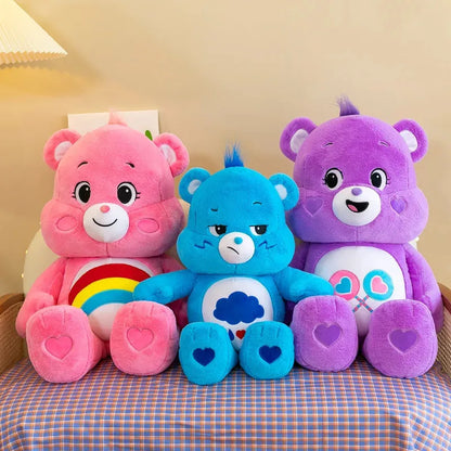 Arcobaleno Cura Orsi Cartone Animato Peluche Bambola Cuscino Divano Ornamenti per Auto Decorazioni per la Casa Bambola per Dormire Super Morbida e Lenitiva Regalo di Compleanno