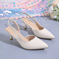 Sandali Estivi da Donna con Punta a Spillo, Scarpe Eleganti con Tacco Alto, Sandali Slingback da Ufficio per Signore