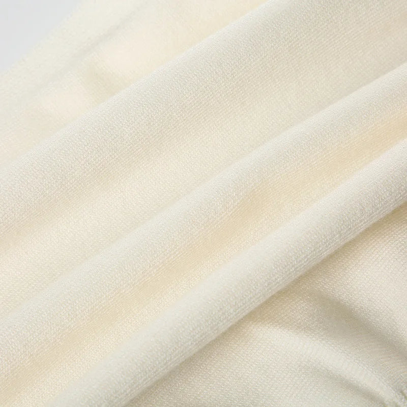 Maglione da donna monospalla in maglia, elegante, a maniche lunghe, caldo, con cintura in vita, pullover ampio, abbigliamento invernale autunnale, nuovo modello tinta unita