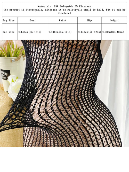 1 Pezzo Sexy Copricostume a Rete da Donna Senza Bikini, Vestito Bodycon Scavato Trasparente, Abbigliamento da Spiaggia Estivo, Costumi da Bagno da Donna