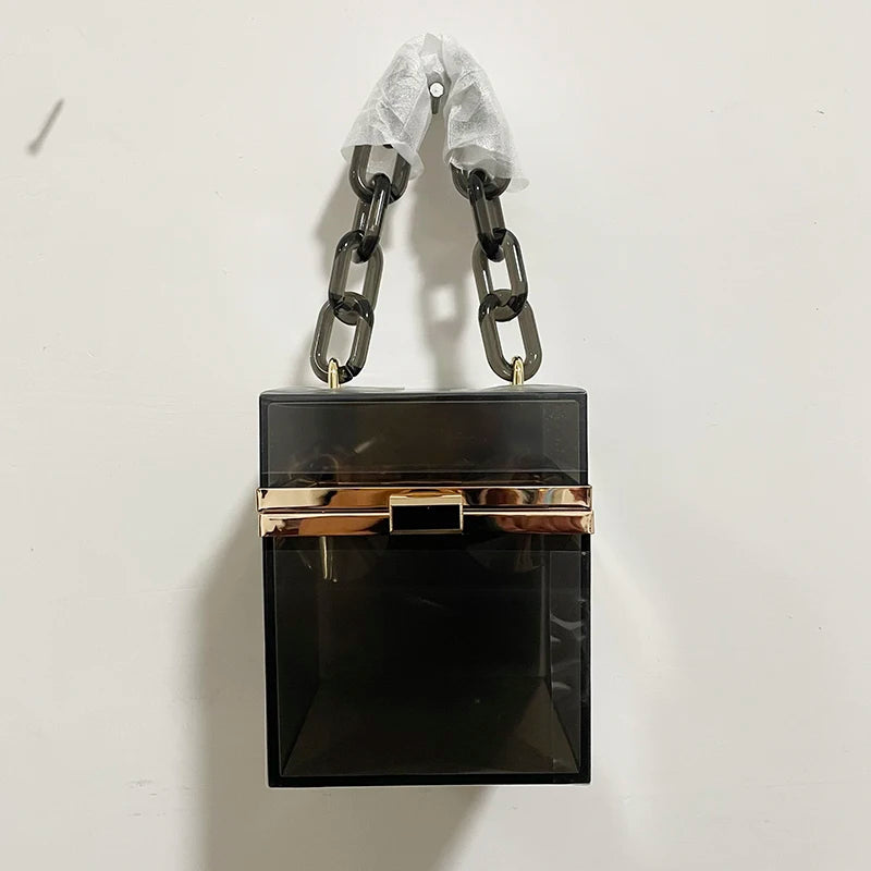 Borsa rossa con bocca in metallo moda per donna borse a tracolla in oro di alta qualità Designer borsa a tracolla scavata borsa da pranzo carina