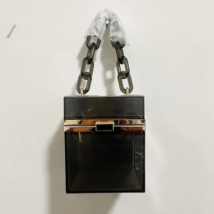 Borsa rossa con bocca in metallo moda per donna borse a tracolla in oro di alta qualità Designer borsa a tracolla scavata borsa da pranzo carina