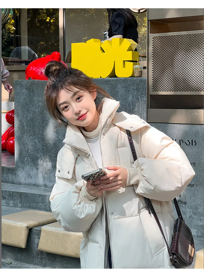 Cappotto freddo da donna invernale parka giacca imbottita lunga con cappuccio Plus Size cappotto Super caldo capispalla da neve all'ingrosso a buon mercato coreano