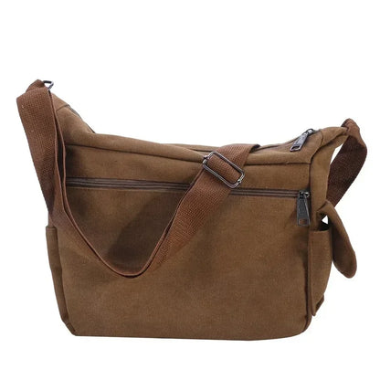 Borsa a Tracolla in Tela da Uomo, Borsa Casual da Viaggio, Borsa Messenger di Lusso, Borsa a Mano di Alta Qualità, Borsa da Petto alla Moda
