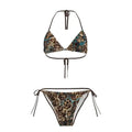 Sexy heißes Mädchen Damen Strandparty Bikini Schnür-Neckholder-BH-Oberteile + Shorts Vintage 2025 Sommer Mode Anzug Bademode Weiblich Neu
