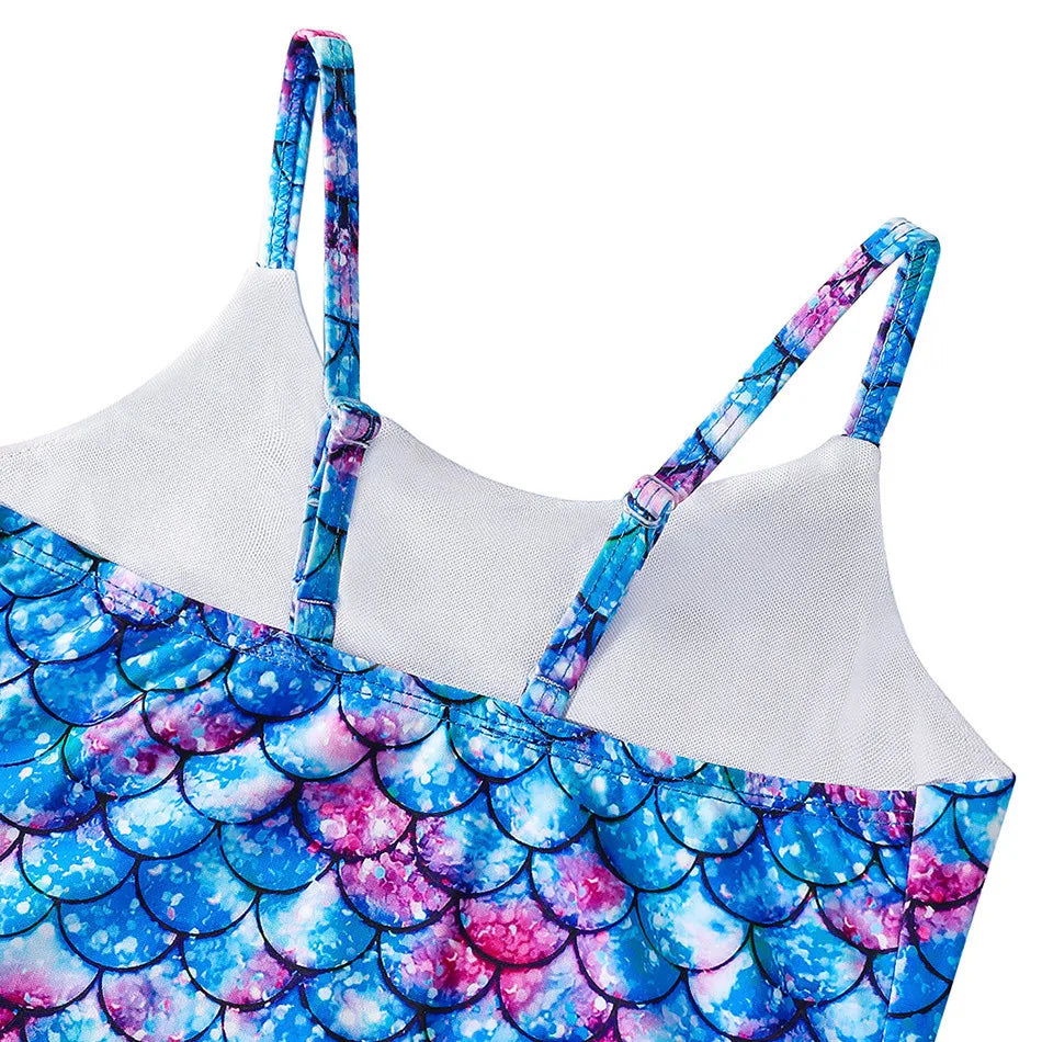 Costume da bagno a sirena per bambini costume da bagno intero per ragazze costume da bagno intero per ragazze Hot Spring Sling costume da bagno ad asciugatura rapida per sport acquatici