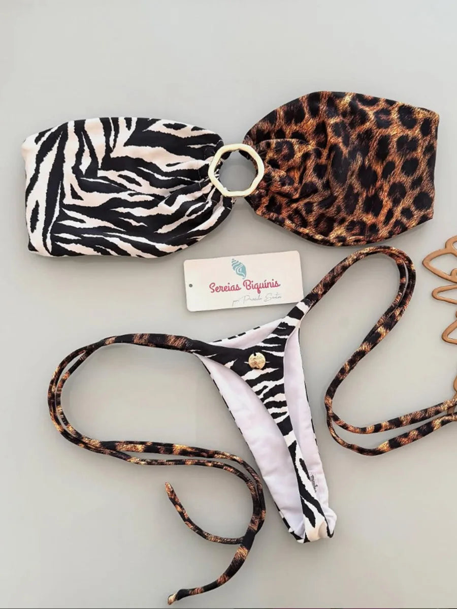 2026 Neuer sexy Micro-Bikini-Set Badeanzug Tanga Weiblich Brasilianische Bademode Biquini Anzug Sexy Up Bikinis Mujer