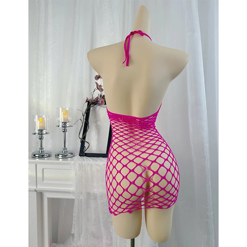 1 Pezzo Sexy Copricostume a Rete da Donna Senza Bikini, Vestito Bodycon Scavato Trasparente, Abbigliamento da Spiaggia Estivo, Costumi da Bagno da Donna