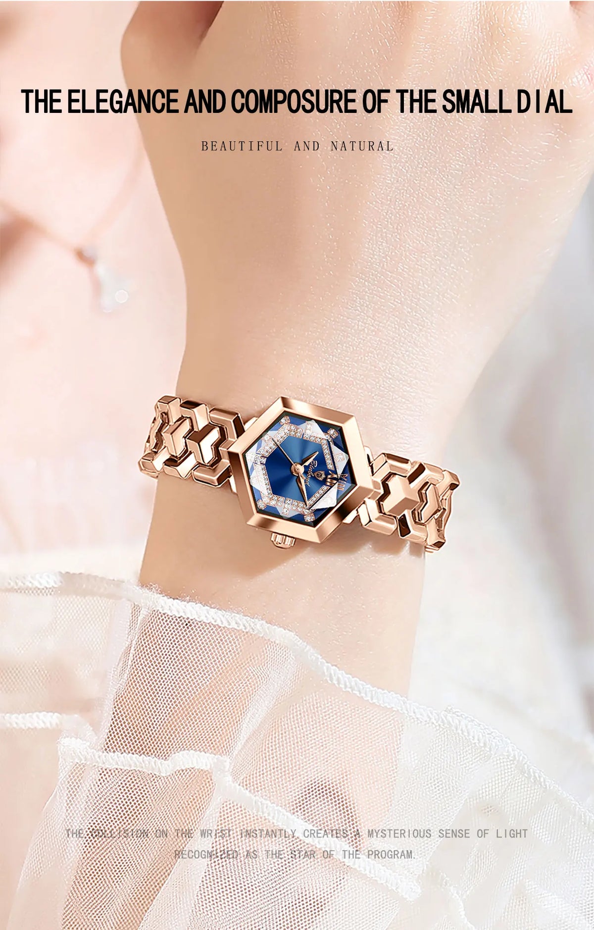 BINBOND Orologi da donna eleganti delle migliori marche Orologio da polso da donna con specchio a rombo alla moda Orologio al quarzo originale con quadrante con diamanti impermeabile