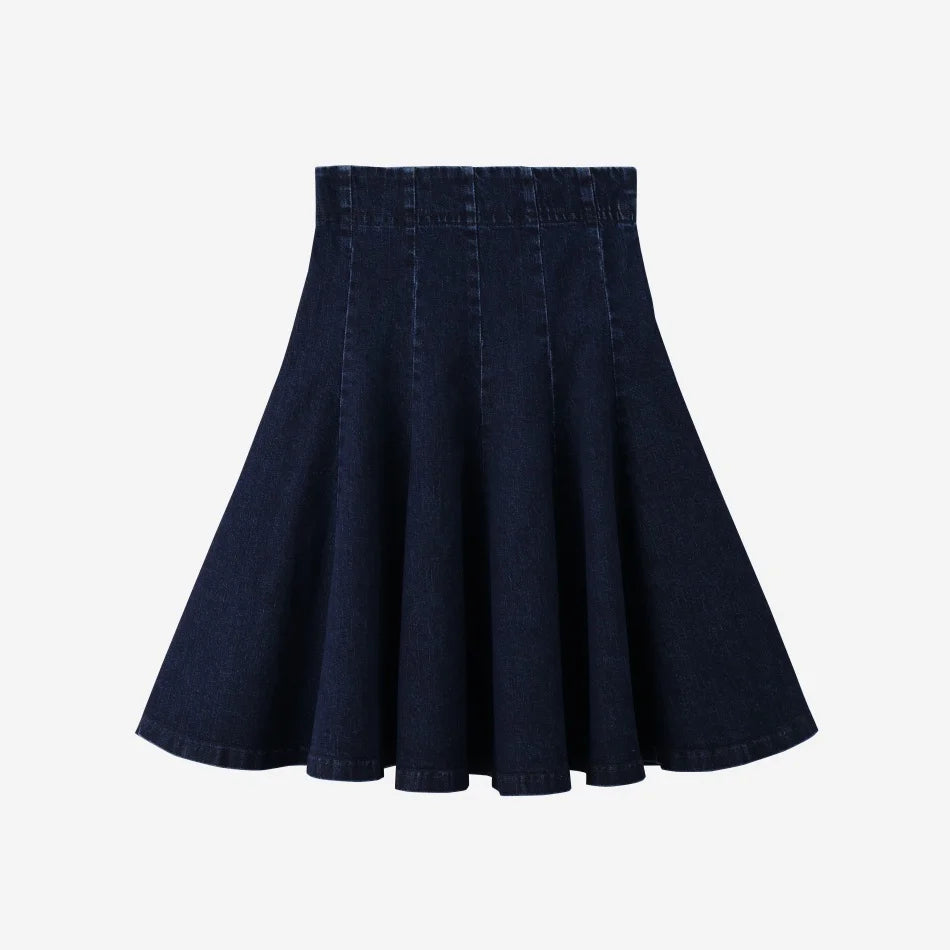 (Spedizione in 1 giorno) Collezione AW26 Denim Varsity, felpa in denim blu navy con ricami, tessuto per l'abbigliamento da giorno, abbigliamento per fratelli e sorelle