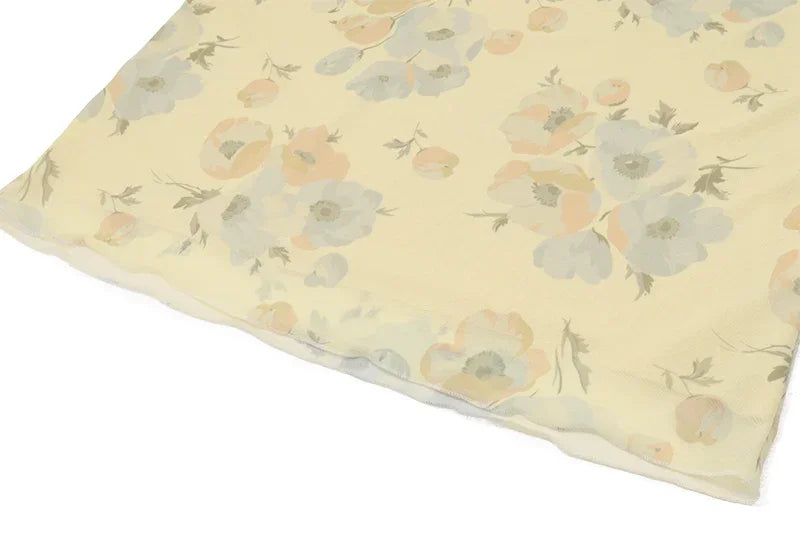 Abiti retrò con scollo a V Abito lungo maxi con stampa floreale gialla senza maniche Abiti eleganti da festa femminili a vita alta