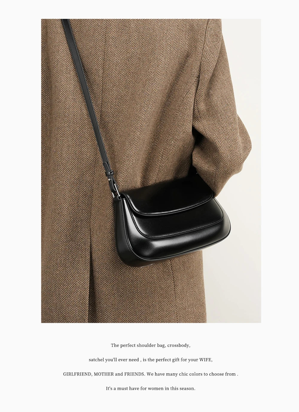 Borse di lusso Zency per donna, in vera pelle, stile francese, borsa a tracolla estiva da donna, borsa a spalla, borsa a tracolla sottobraccio.