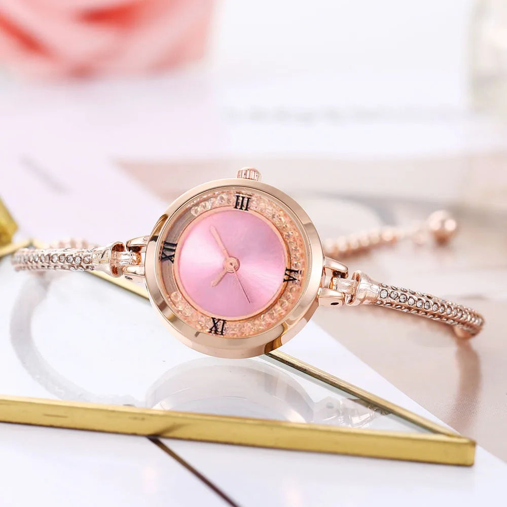 Orologio da donna alla moda con cinturino fine, orologi analogici al quarzo femminili, orologio Relojes