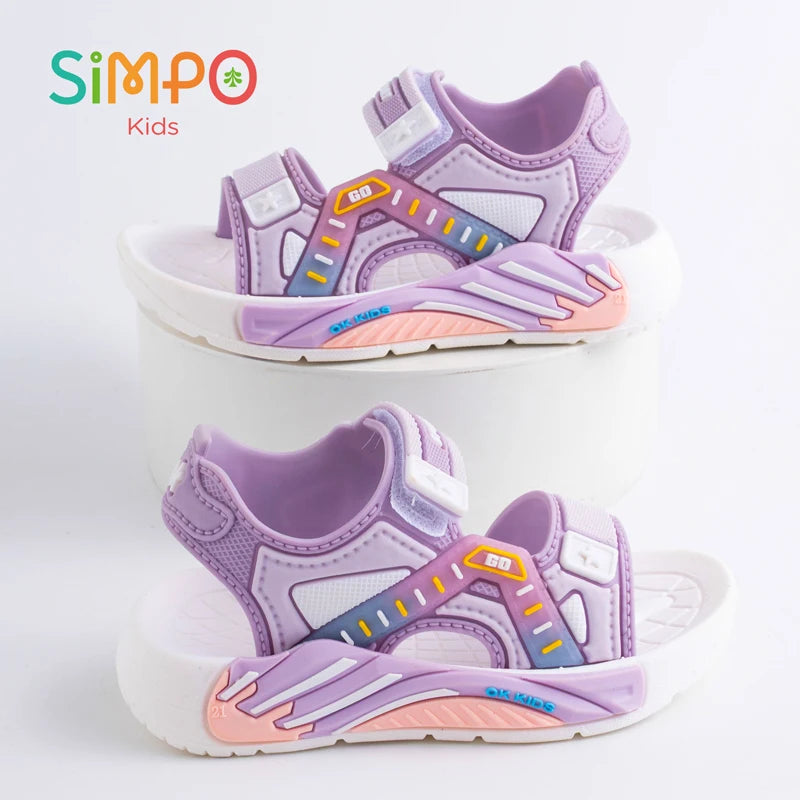 Sommersandalen für Kinder, lässige Strandschuhe mit weicher Sohle für Grundschüler Jungen und Mädchen (Unisex)
