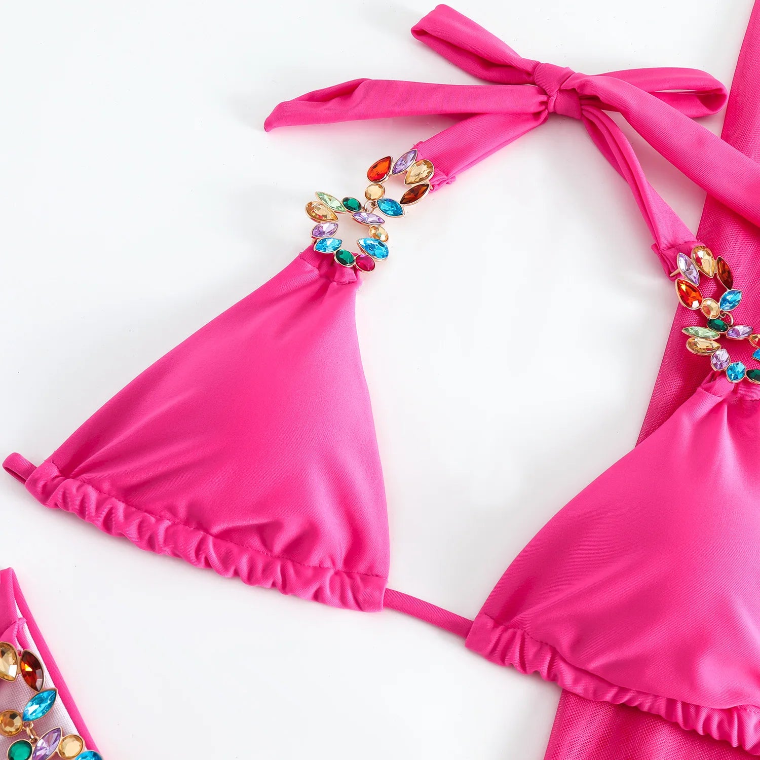 Bikini Giallo Sexy con Strass 2026, Costume da Bagno Femminile, Set Bikini Brasiliano, Abbigliamento da Spiaggia