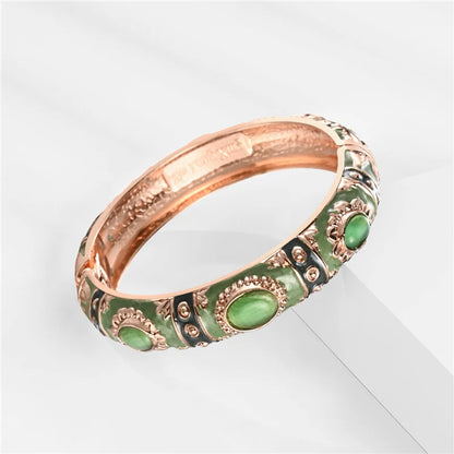 Bracelet en émail pour femmes, jonc à main hawaïen, indien, cloisonné, bijoux africains, bracelets de créateurs bohèmes pour femmes, cadeaux